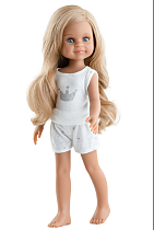 Кукла Симона, русые волосы, 34 см, в пижаме, НОВИНКА 2023 (Арт.13220)